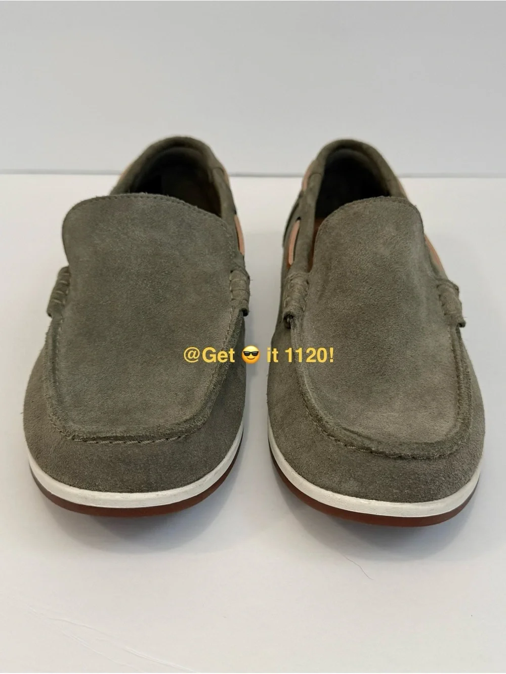 Clarks Morven Sun Men’s Slip-On Olive Suede Leather Shoes 261481757 Size 10 US